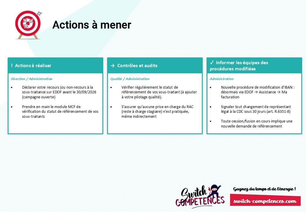 V15 CPF : actions à mener pour les organismes de formation