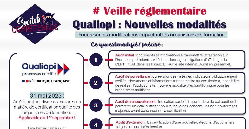 qualiopi nouvelles modalités 2023