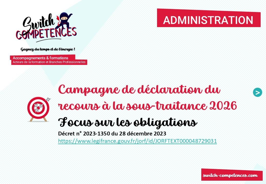 image illustrative : déclaration sous-traitance 2026